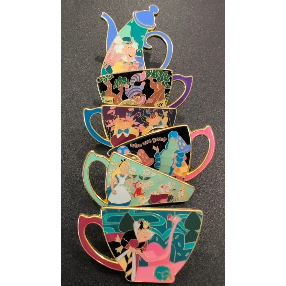 Loungefly Disney Alice in Wonderland Tea Cup Puzzle Mystery Box - Complete Set!